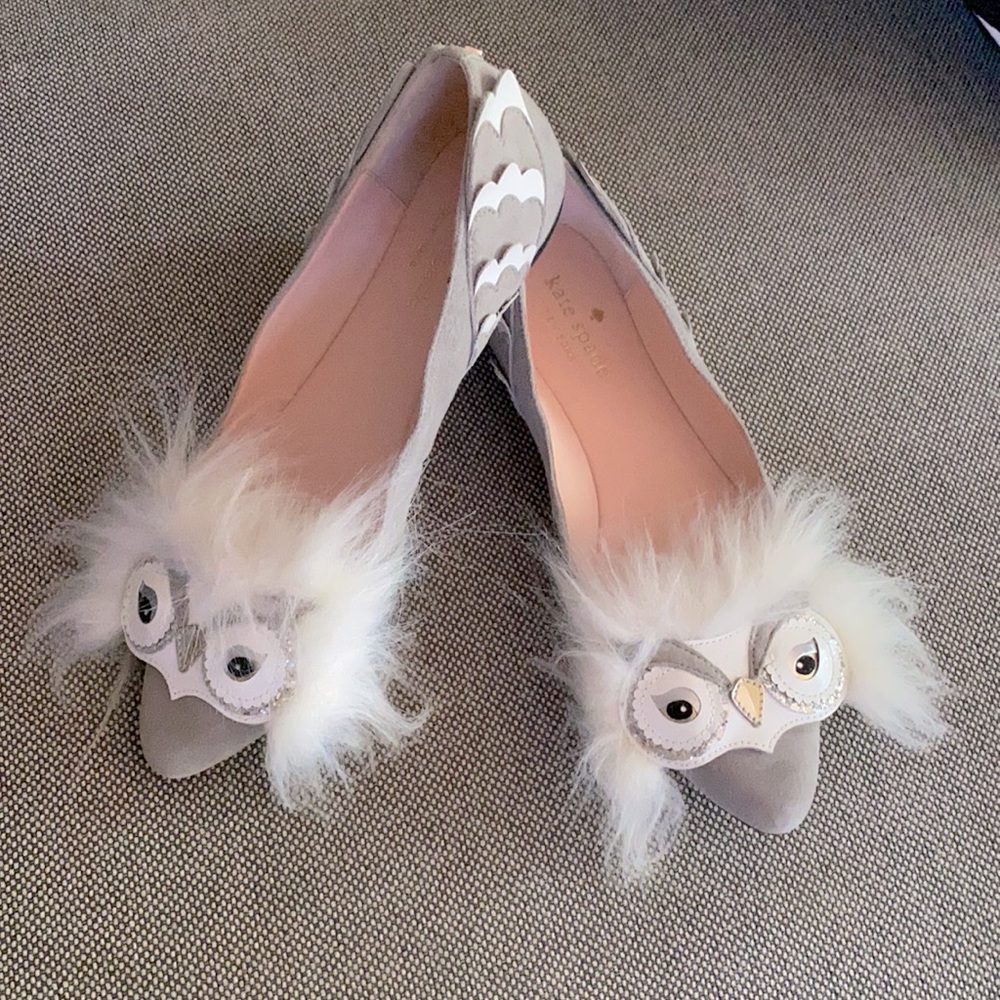 kate spade Nora owl Flats size 6M